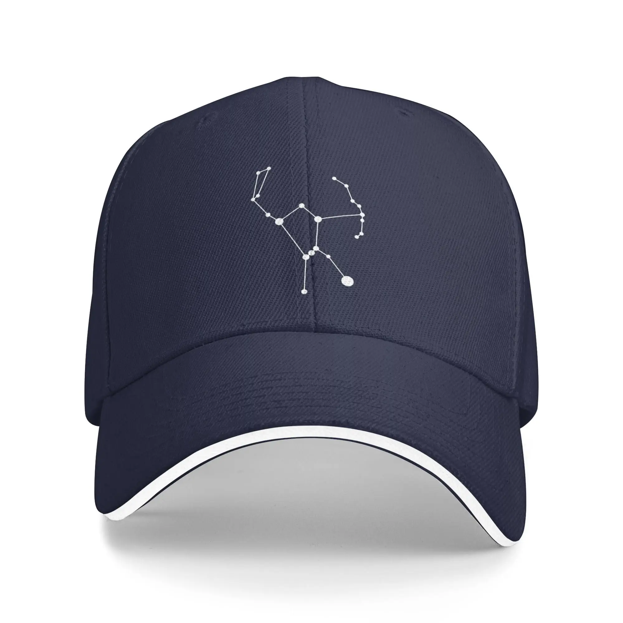 

Orion Star Constellation Baseball Cap Men Women Adjustable Peaked Sandwich Dad Hats Golf Hat Navy Blue