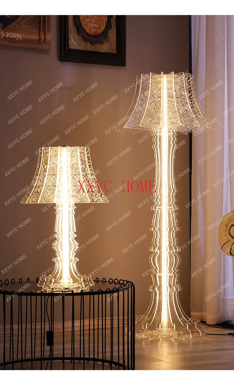 Sofa Bedroom Floor Lamp Simple Modern Creative Personality Advanced Living Room Art Acrylic Table Lamp