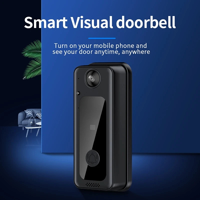 WIFI Wireless Smart Doorbell With Camera Remote Two-Way Voice Intercom Night Vision Home Video Doorbell for Family Safety