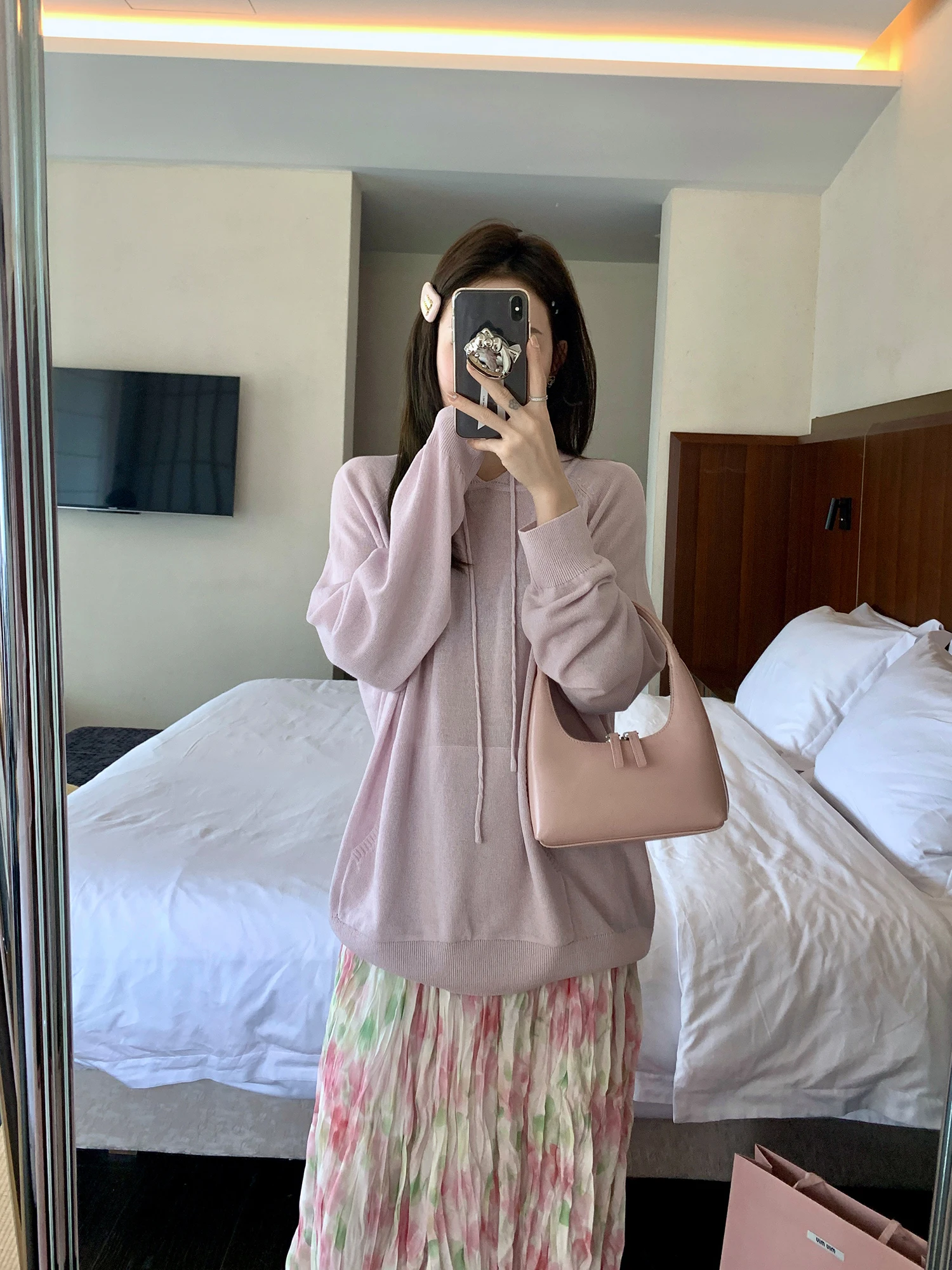 

Тонкая вязаная шапка Rucoo Lazy Style для женщин, новинка весна-лето, корейский повседневный свободный свитшот с длинными рукавами