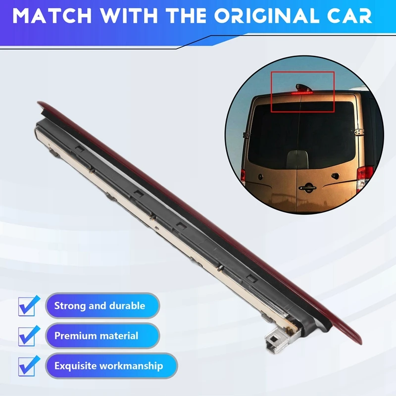 for Sprinter / 2006-2019 LED Rear High Brake Back Light Lamp 3RD Third Brake Stop Light-A68X