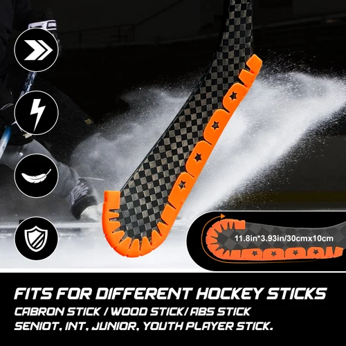 Imagen 2 del producto Protector de cuchillas para palos de Hockey, cinta para palos de Hockey sobre hielo, herramienta de entrenamiento, Material PP, accesorios para palos de Hockey