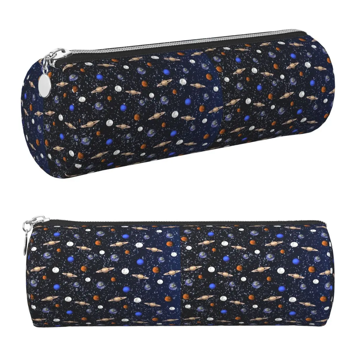 Solar System Space Planets Universe Pencil Case Pen Holder Cylinder Pen Box Pencil Bag for Studen Stationery Supplies
