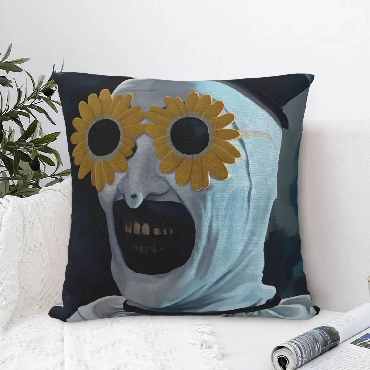 Film Funny T-Terrifier Horror 2 Pillow Case Kawaii Pillow Cover Soft Cushion Cover Pillowcases For Office Car Home Decorative
