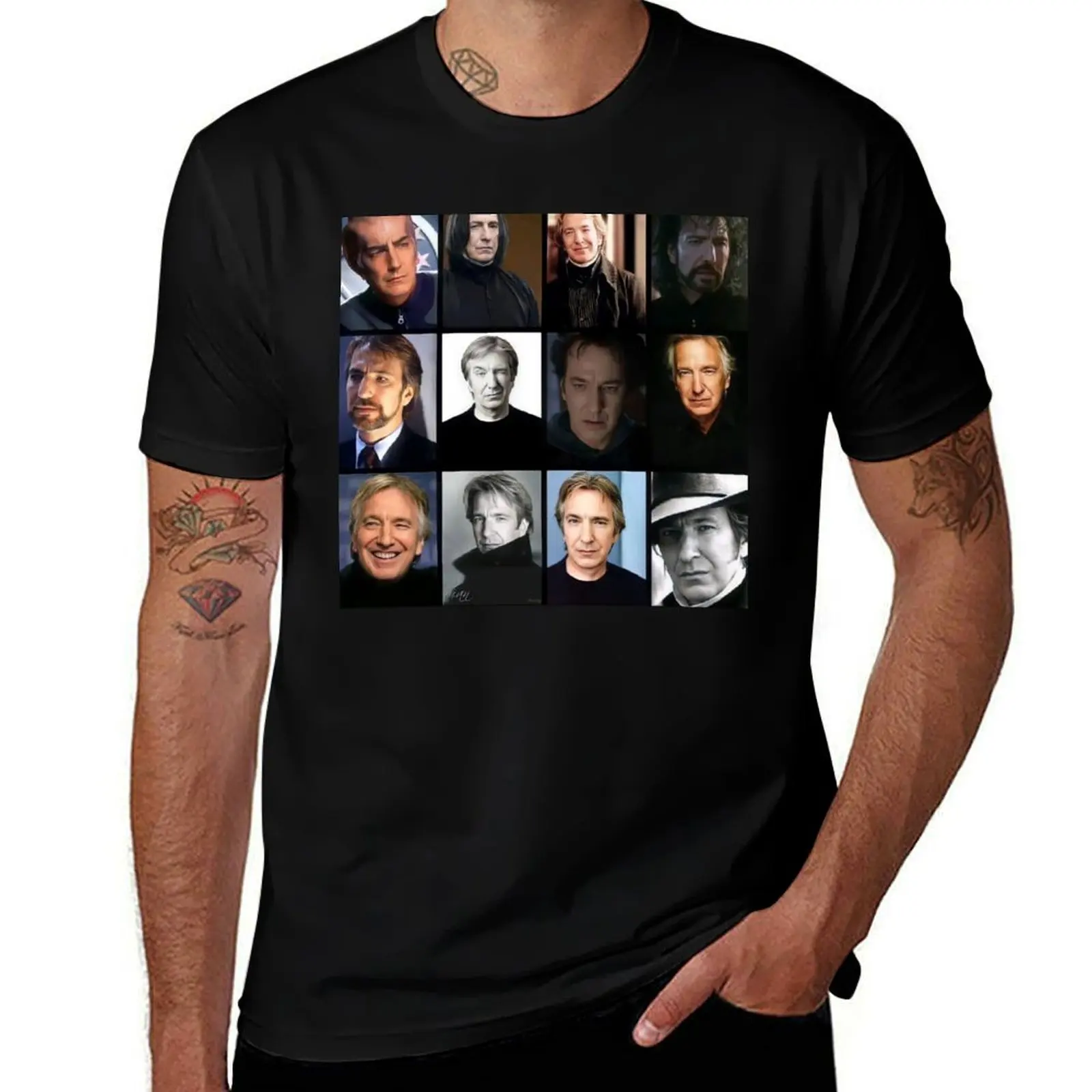 

Alan rickman T-Shirt Street Art Print Tee Shirt