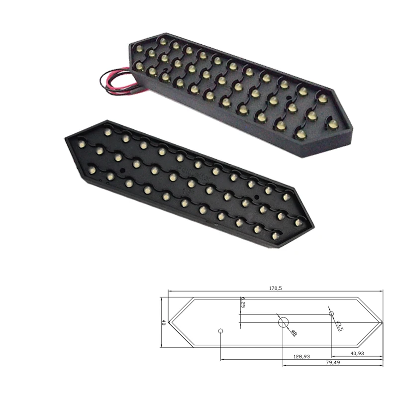 15" gele kleur Digita nummersmodule, waterdichte buitenmodule, led-gasprijs, led-olieprijs, 7 segment van de modules, led-borden