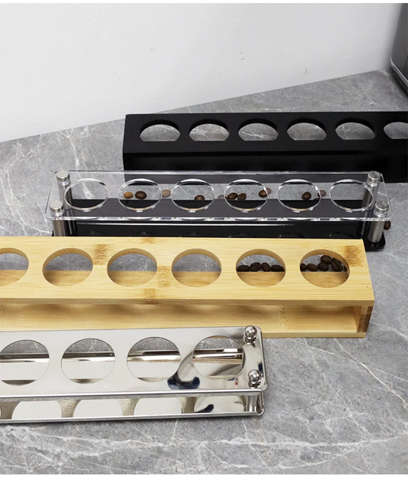 Kaffeebohnen Aufbewahrung röhrchen Behälter große Kapazität Flasche 30g mit Display Rack Einzel dosis Keller Espresso Access oris Set – Detail 14