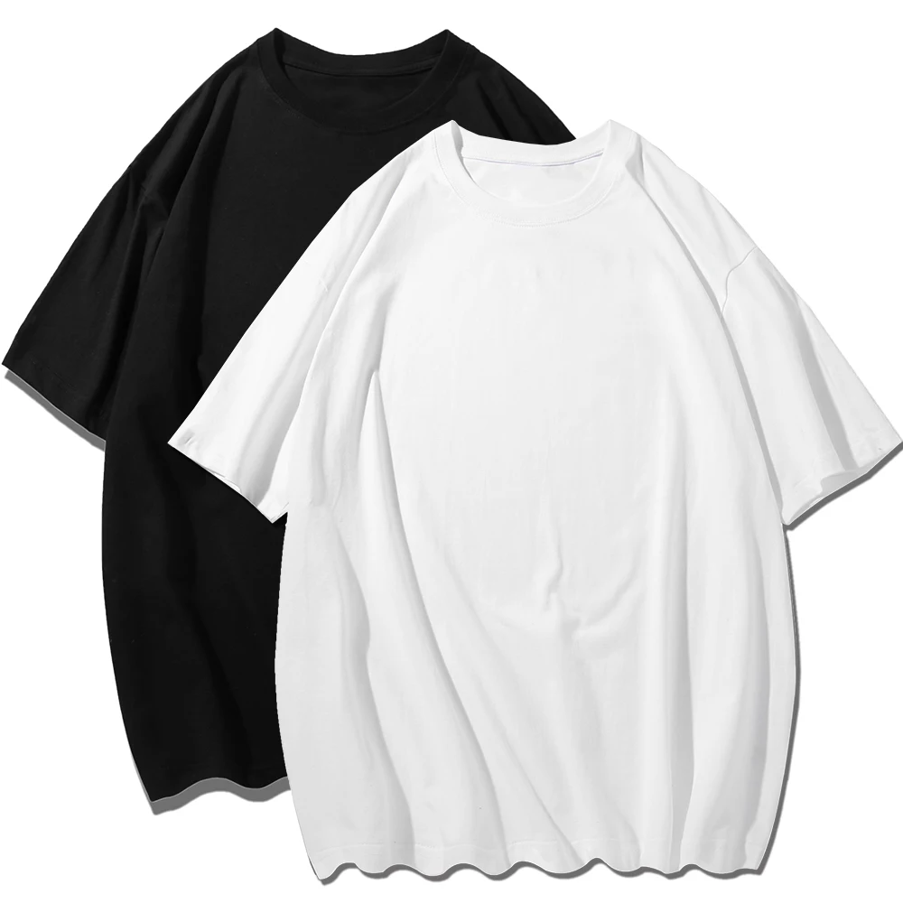 Noir blanc coton blanc hommes vêtements t-shirt vêtements loisirs confortable grande taille jeune été à manches courtes doublure maillot de corps