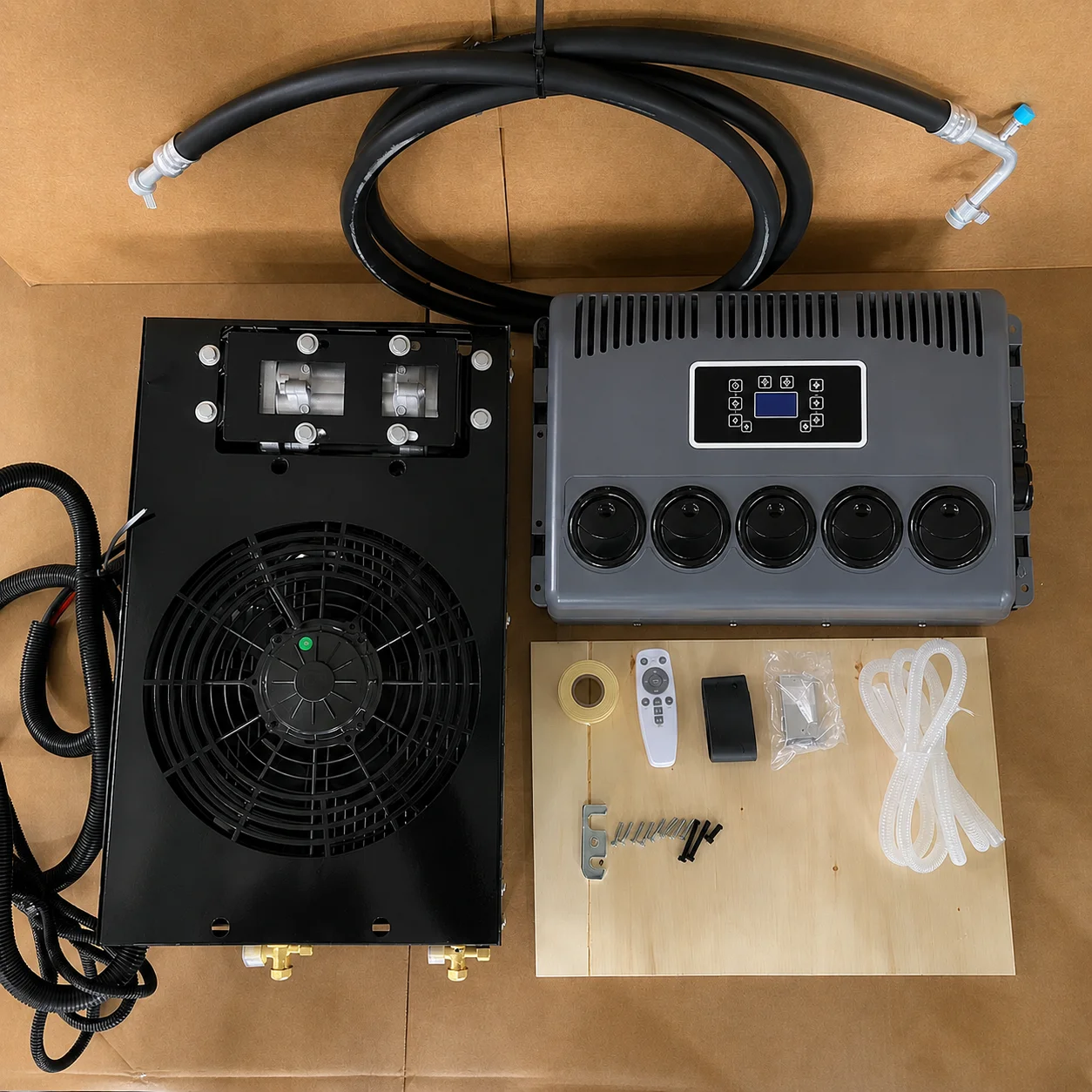 Electric Air Conditioner Cooling 12V 24V Truck RV Sleeper Parking Air Conditioner Truck Cabs Mini Split Air Cooler