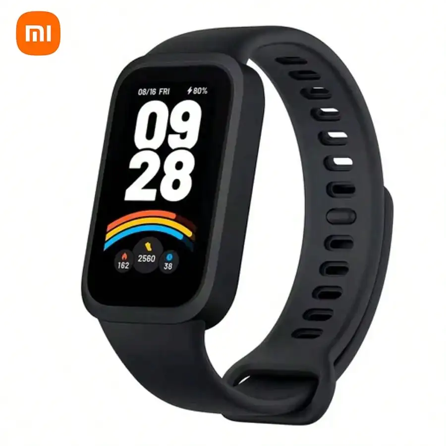 Xiaomi  Relógio Smart Band 9 Active Versão Global Tela 1.74" TPU Caixa Pulseira Mesh Preto Rosa IP68 5ATM Monitoramento Fitness