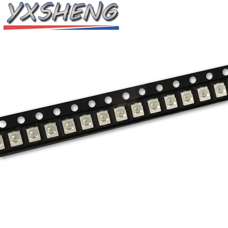 100 قطعة 0603 0805 1206 1210 3528 SMD Led أحمر أصفر أبيض أخضر أزرق صمام ثنائي باعث للضوء واضح مصباح ليد ديود