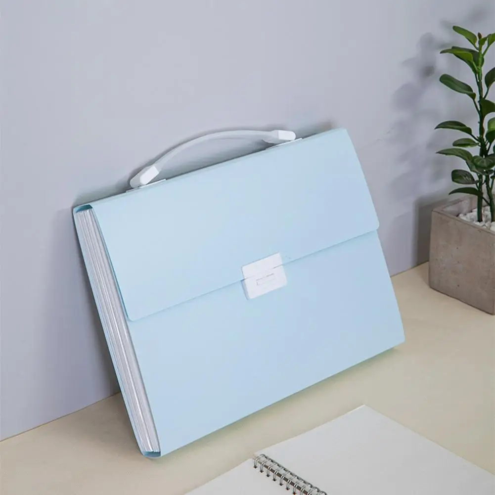 ポータブルa4ペーパーファイルフォルダー、多用途、大容量、プラスチック拡張、ファイルオーガナイザー、学用品、13グリッド