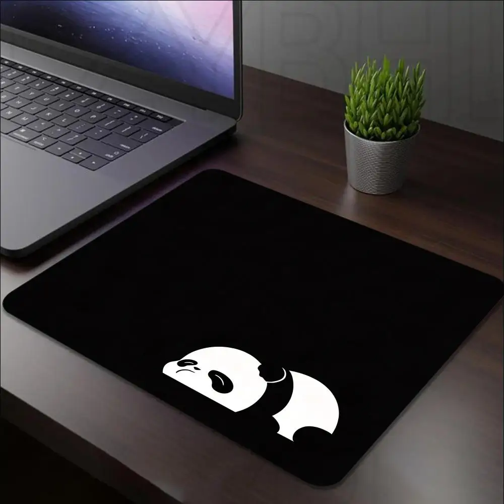 Sleeping Panda Gaming Mouse Pad Non-Slip Rubber Base Animal Desk Mat Square Mousepad For PC Laptop E-Sports Gaming Desktop