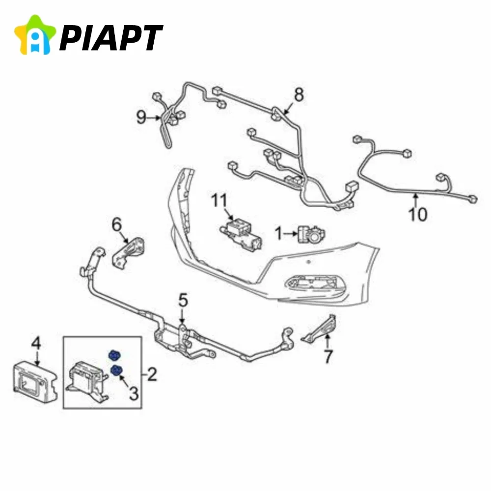 OE # 1271321010 ACC Radar-Sensorhalterung Cruise-Modul-Stützhalter-Clip Reparatur-Kit für GAC Trumpchi GA6 GS4 GS5 GS8 – Detail 6