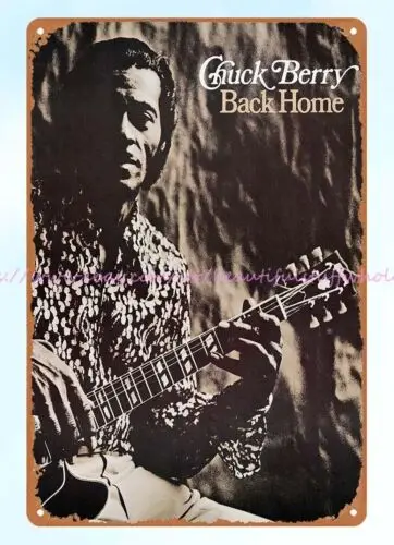 indoor outdoor wall decor 1970 Chuck Berry Back Home metal tin sign