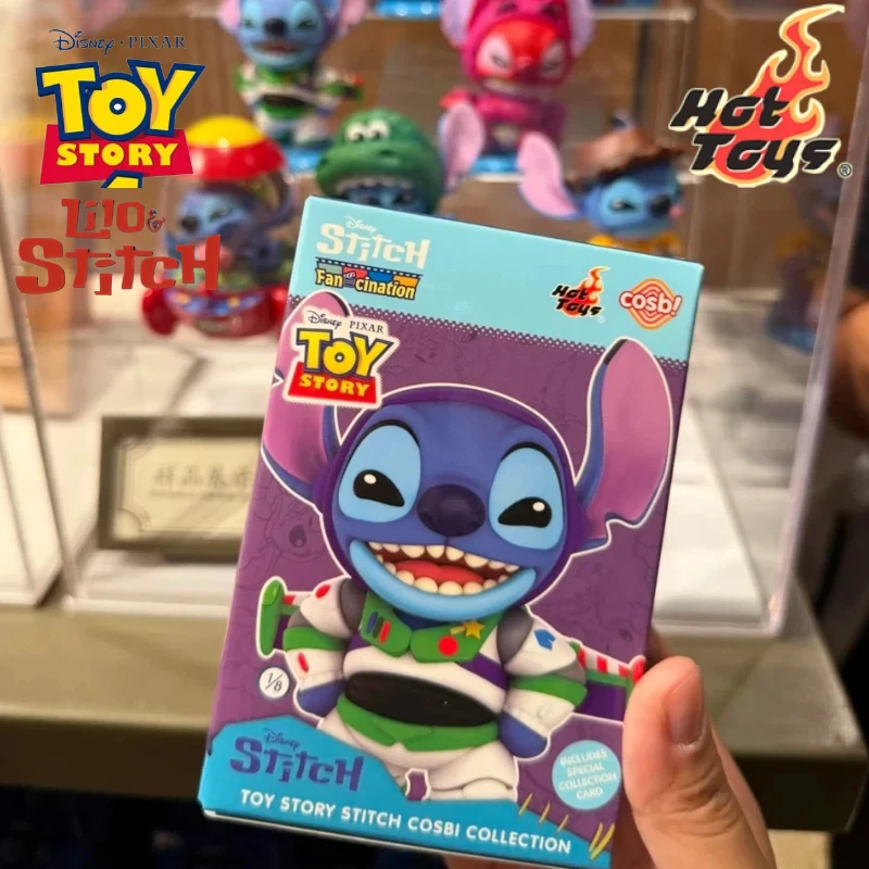 Neue Original Hot Toys Disney TOY STORY Stitch Fan-Cination Serie Cosbi Sammlerstück Blindbox Spielzeug Schreibtischdekoration 7-10cm Modell