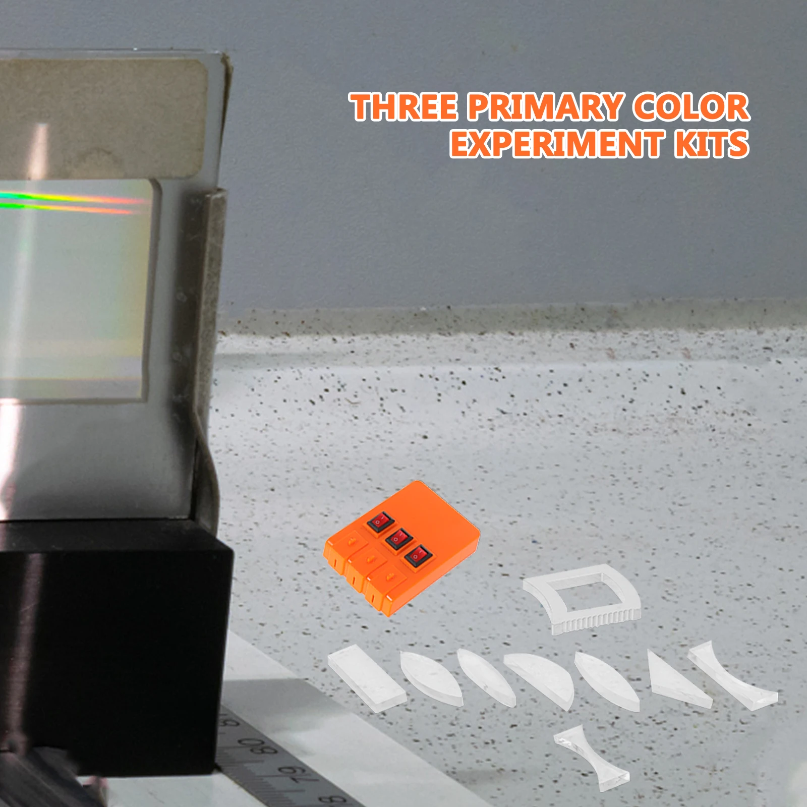 

1Set Optical Experiment Kit Physics Three Primary Color Science Supplies for Hands-on Light Principles and Physical Optics