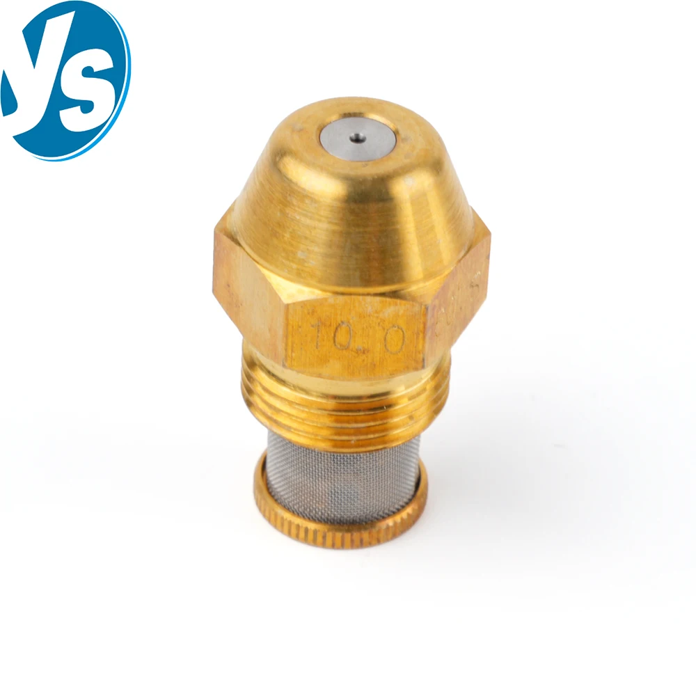 Brass Fuel Oil Nozzle, Diesel Burner Injection,Solid Spray, Combustion Jet, Boiler Heater, 0.3-6.0 USgal/H, 60 Degree 9/16