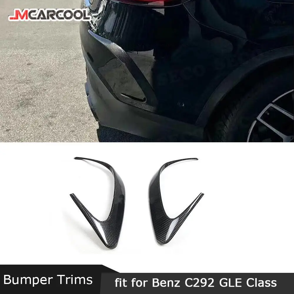 Rear Bumper Air Vent Molding Trim Canards Carbon Fiber Splitters For Mercedes Benz GLE Class C292 Coupe GLE63 AMG 2015-2019