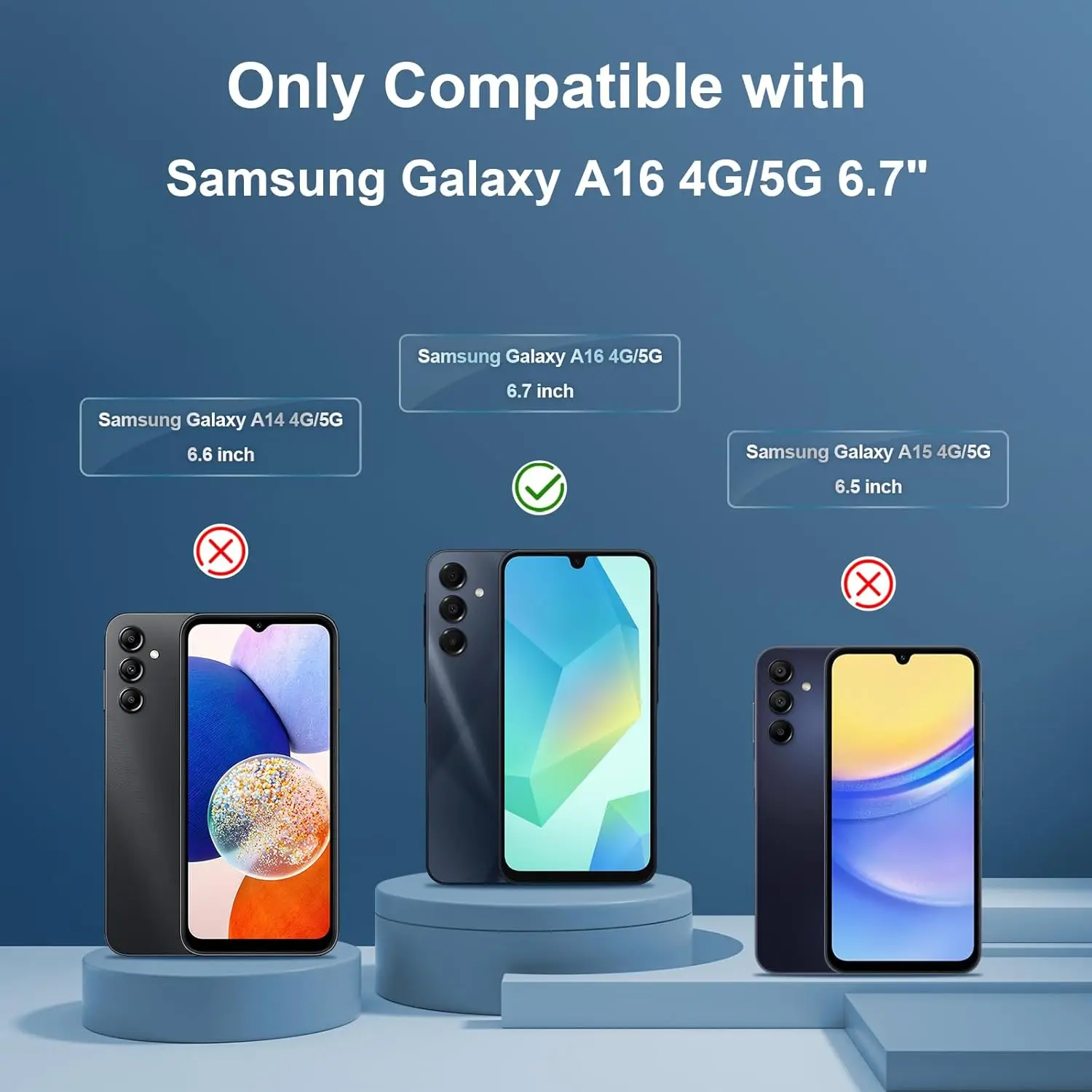 2026 Version Small Notch For Samsung Galaxy A16 4G 5G Tempered Glass Screen Protector Glass Film