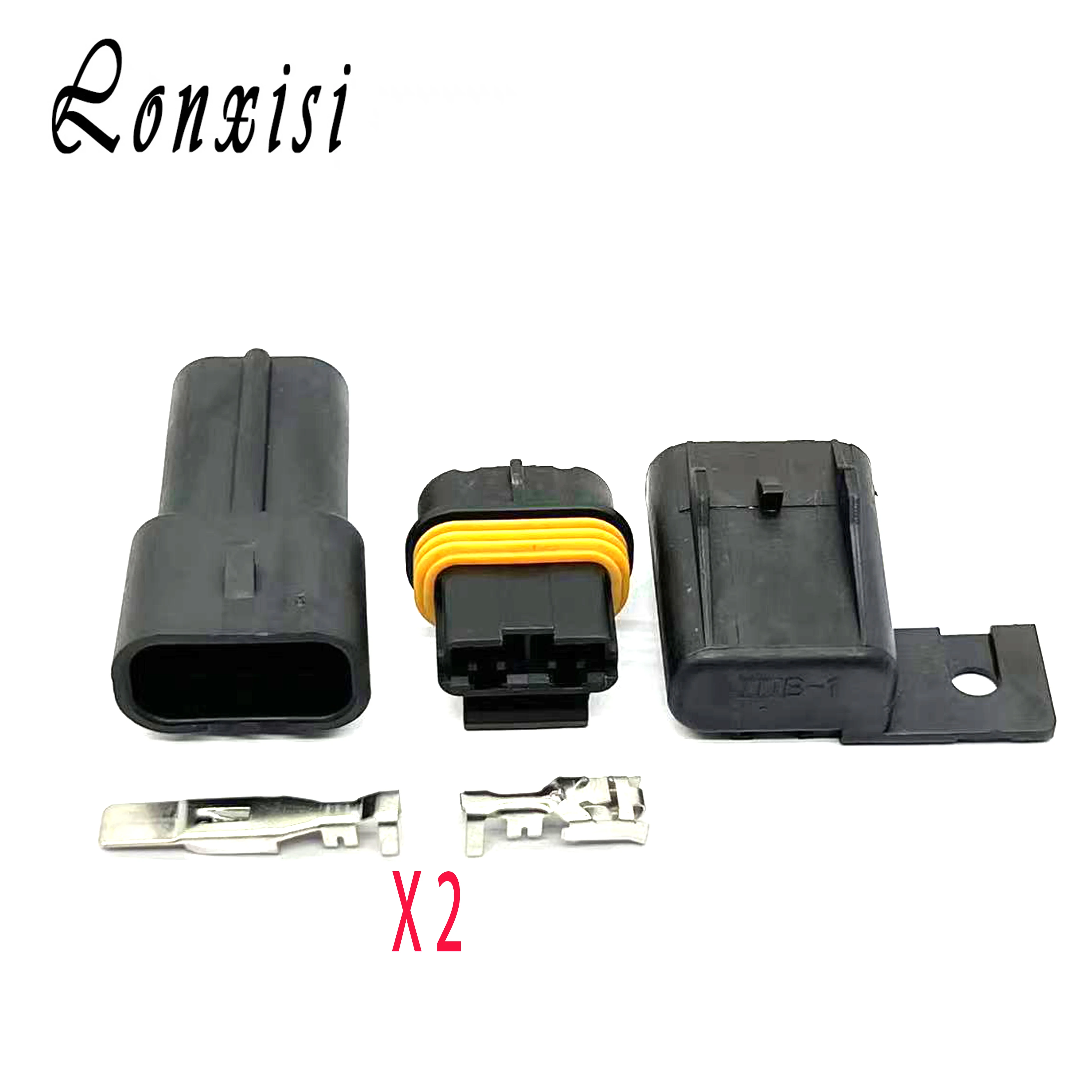 

1/5/10/20 Sets 2 Pin Male Female Connector Sealed Automotive Electrical Plug 12033769 12034269 For Excavator Fan Generator