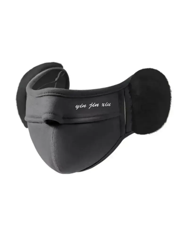 AliExpress NONE Cycling Warm Facemask With Earflap For Men And Women Thickened Rabbit Hair Windproof Earmuffs Autumn Winter Outdoor Warm Wears