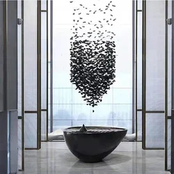 Black Art Crystal Chandelier For Hallway Lobby Modern Stone Cristal LED Hanging Lamp Luxury Staircase Home Indoor Light Fixtures