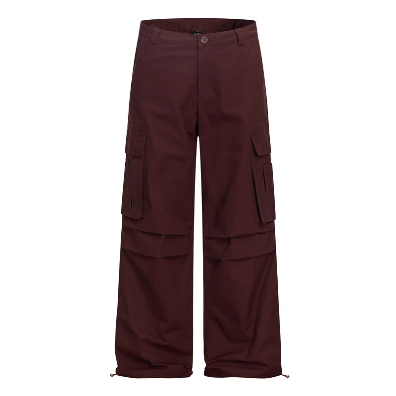 

Брюки GXFortune в американском ретро-стиле, плиссированные, с множеством карманов, свободные, повседневные, прямого кроя, длинные, для мужчин и женщин, уличный стиль