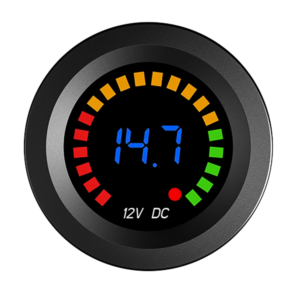 DC 5-36V LED Digital Color Display Voltmeter Car Motorcycle Volt Panel Meter