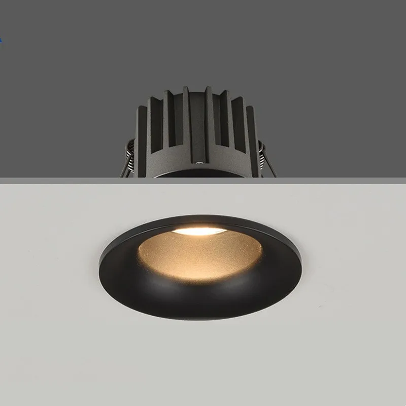 Imagem -05 - Alumínio Dimmable Led Downlight Lâmpada de Teto Embutida Spotlight Cob Light Home Office Store 7w 12w 15w 18w ac 110v 220v