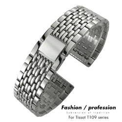 316L Stainless Steel Watchband for Tissot T109.410 T109.407 T109.210 T109 15mm 19mm 21mm Watch Strap Men Women Bracelets