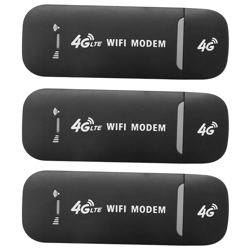

3x4G USB-модем Wi-Fi роутер USB-ключ 150 Мбит/с со слотом для SIM-карты Автомобильная беспроводная точка доступа Карманный Мобильный Wi-Fi