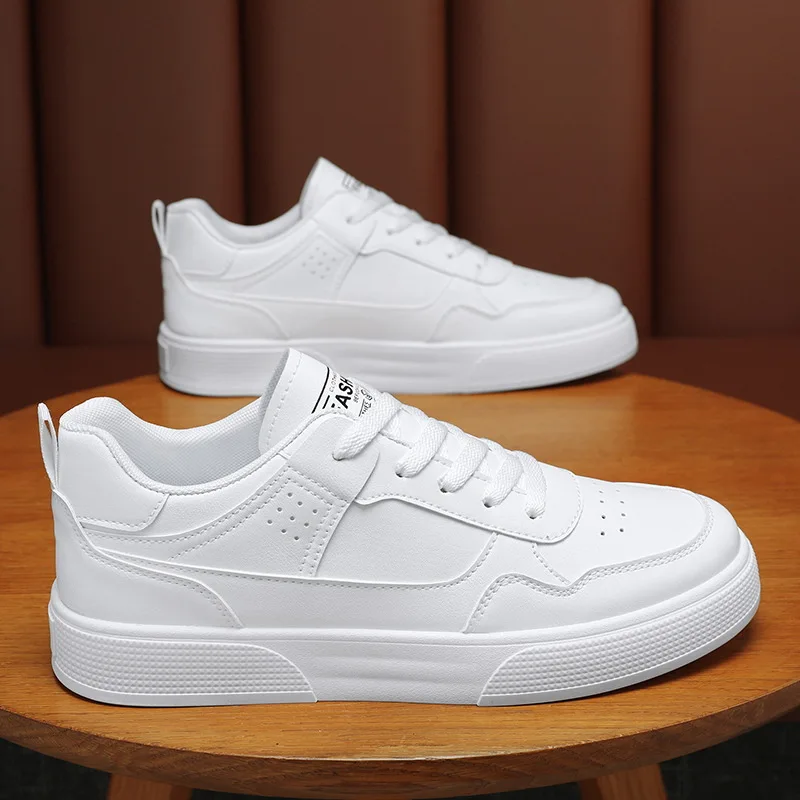 Men's Sneakers Thick Sole White Shoes Trendy Flat Shoes for Men Comfortable Breathable Vulcanized Sneakers Male Designer Shoes44