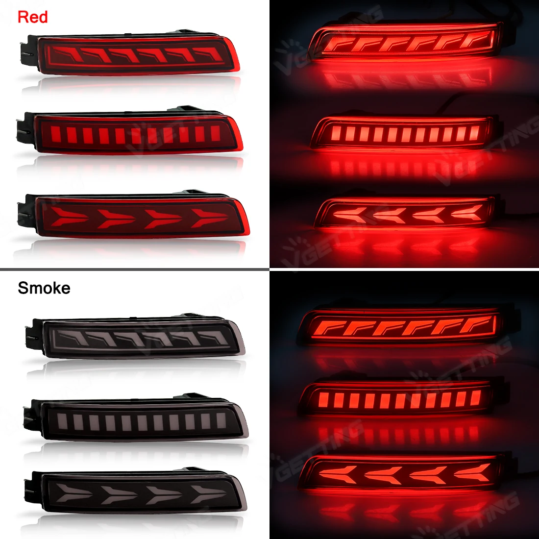 Car Rear Bumper Lights Reflector For Nissan Kicks Sentra Sylphy 2012-2018 For Infiniti 2009-2013 Turn Signal Brake Driving Light