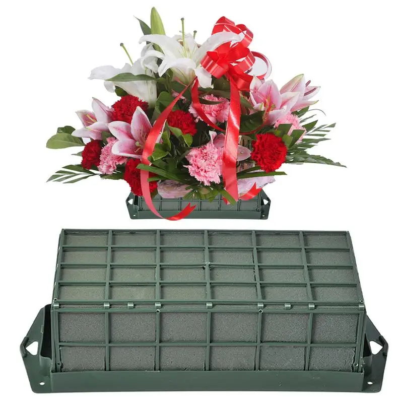 Rectangle Flower Cage Practical Floral Foam Blocks Cage Holder Florist Flower Arrangement Cage Holiday Party Decorative Supplies