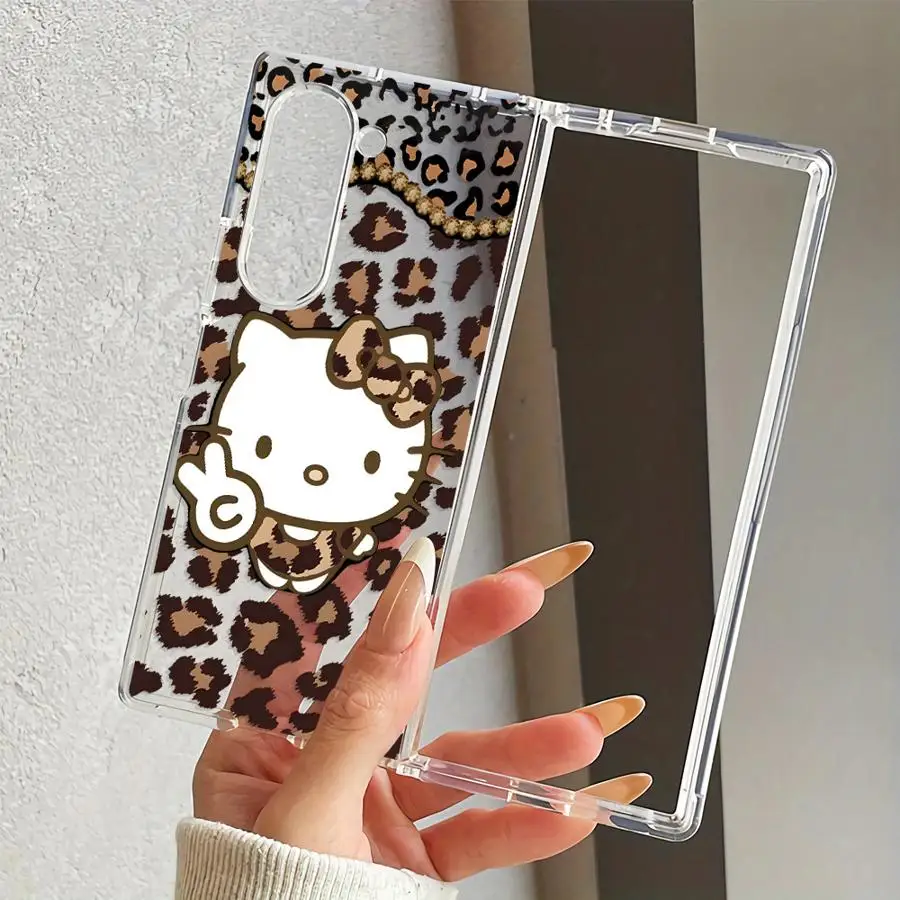 Case for Samsung Galaxy Z Fold 8 Ultra Z Flip 6 5 4 3 ZFold8Ultra Z Fold 7 6 5 4 3 Transparent Soft Phone Cover Sanrio Hello - view 2