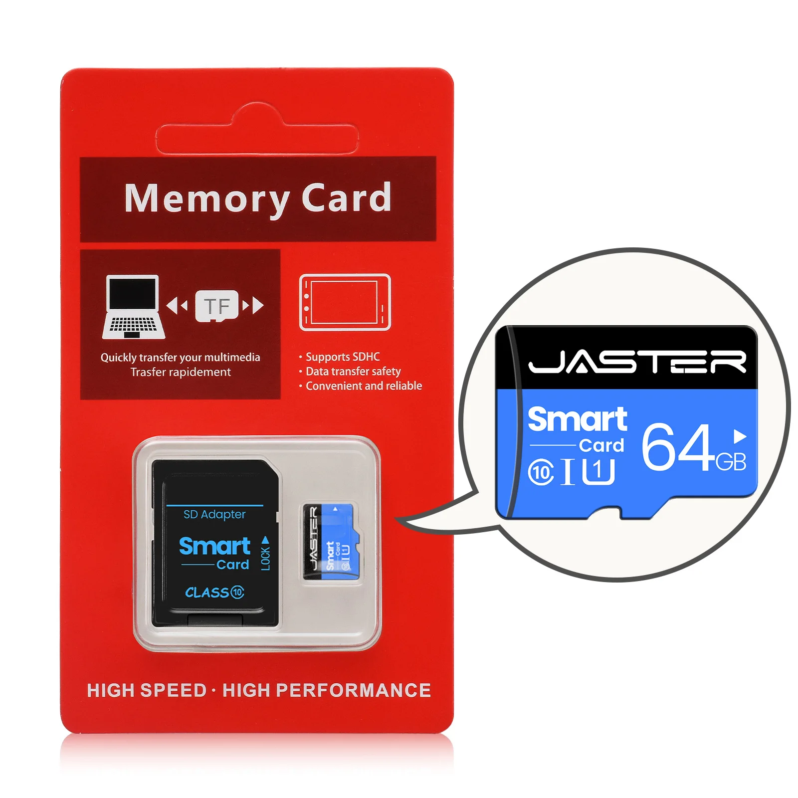 Micro-Memory-SD-Karte 32GB 64GB SD-Karte SD/TF-Flash-Karte 16GB 8GB 4GB 2GB 1GB 512MB 256MB 128MB für Telefonkarten