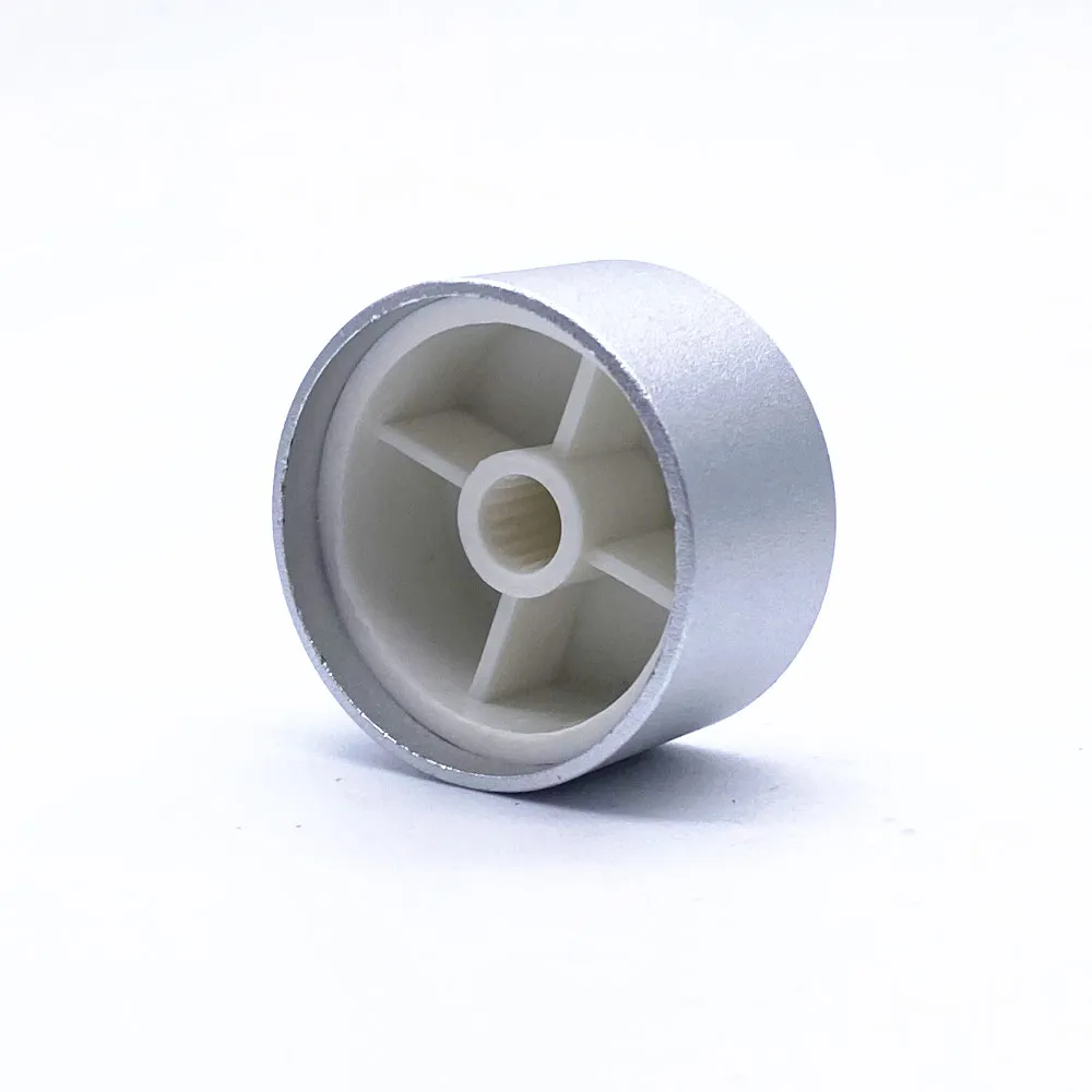 1 stücke Aluminium Legierung Potentiometer Knopf Kappe Encoder Volumen Control Audio Knob für 6mm Gerändelt Welle Knopf