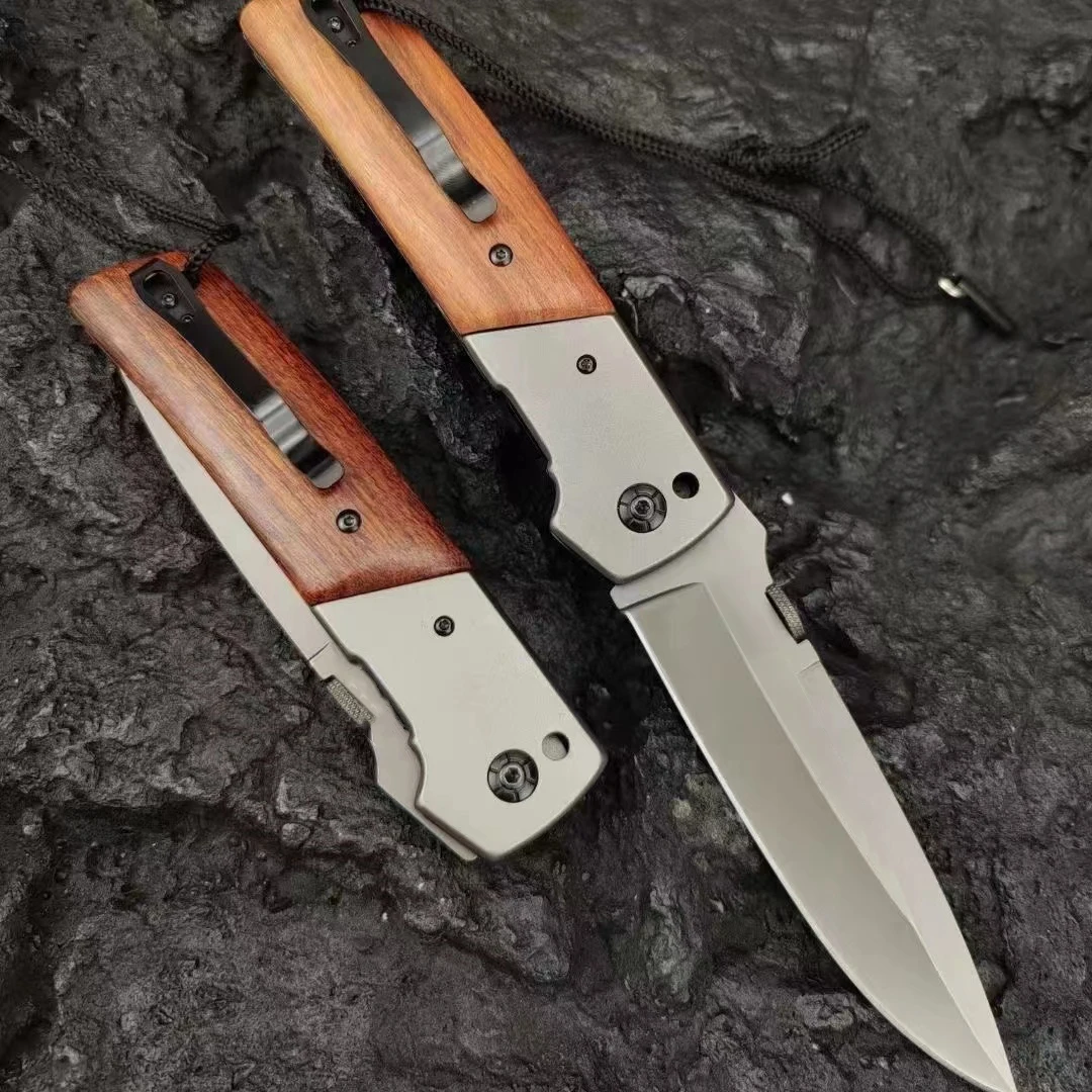 Outdoor folding knife self-defense folding knife portable survival knife outdoor camping knife high hardness survival knife