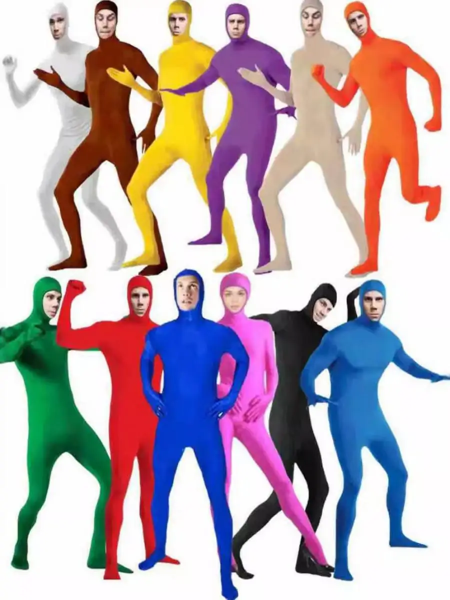 

Костюм Невидимки для Взрослых, Костюм для Сценических Выступлений, Костюм Невидимого Человека на Хэллоуин, Облегающий Костюм Ниндзя, Костюм-Трансформер