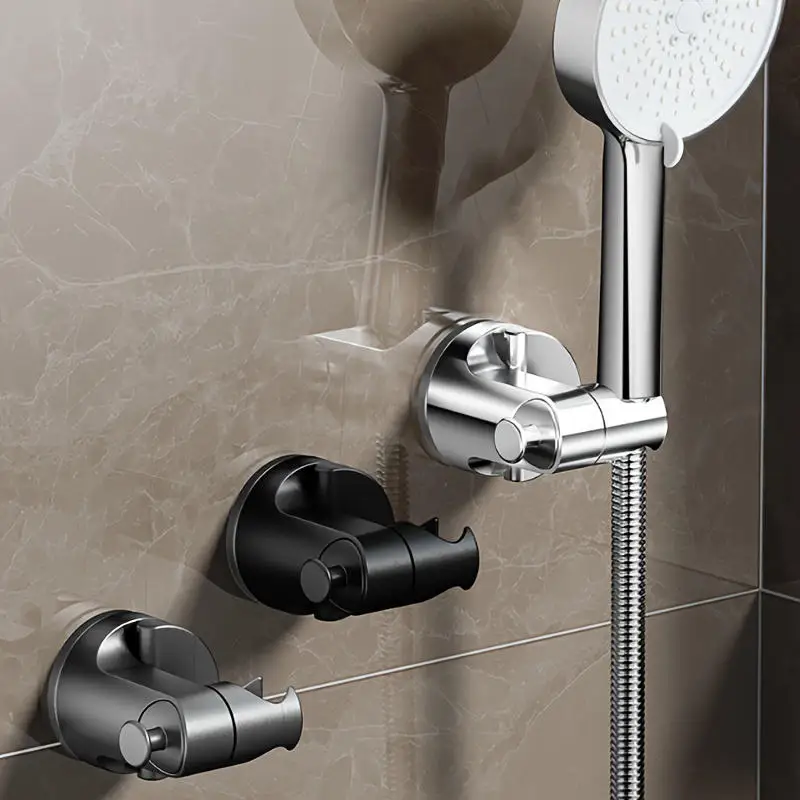 New Shower Holder Adjustable Self-adhesive Shower Head Stand Bracket Suction Cup Shower Head Holder Bathroom Accessories