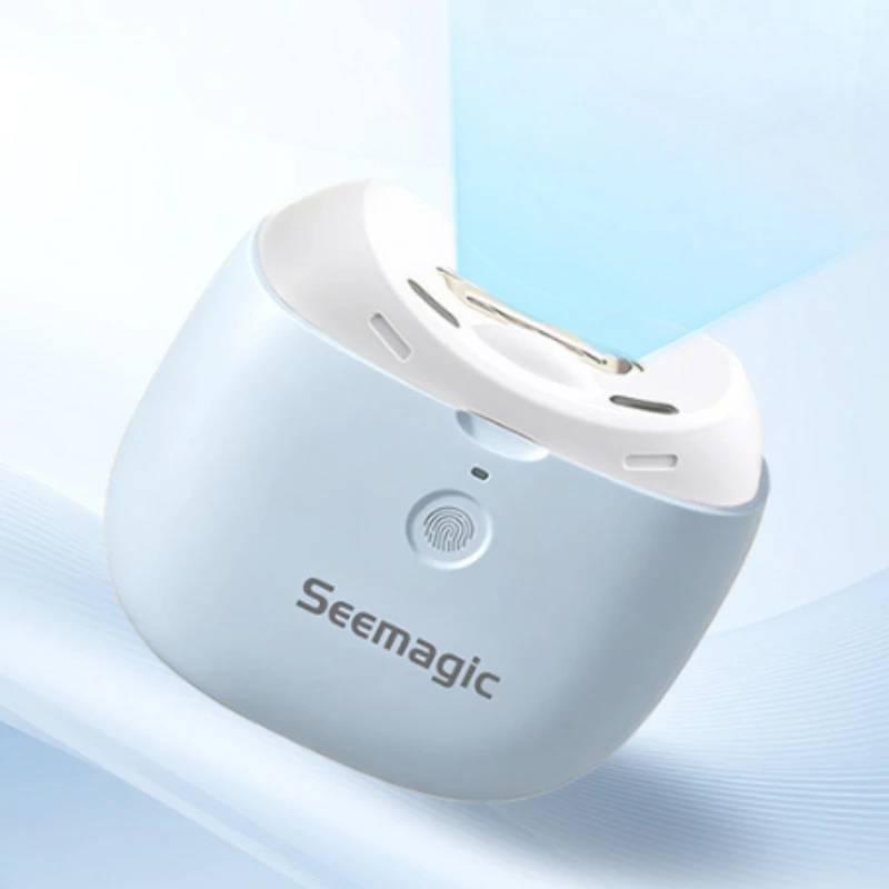 Seemagic Electric Automatic Nail Clipper Pro Touch Start Infrared Protection Upgrade Cutter Head with Led Light Trimmer for Home