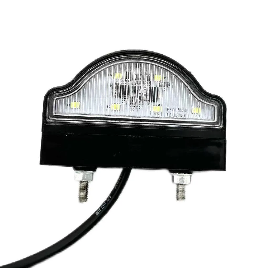 Universal 12V/24V LED Number Plate Light For Trailer Campervan Caravan Waterproof License Plate Lamp RV Exterior Light Accessory