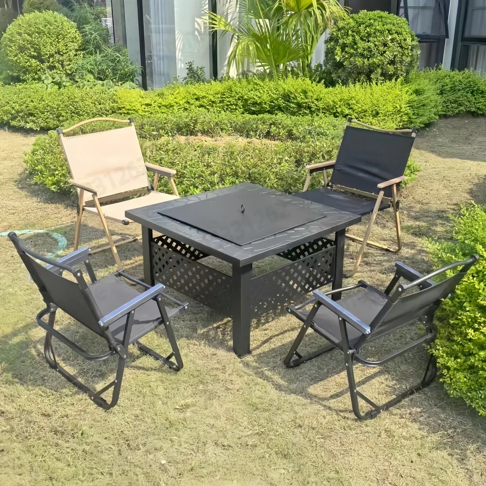 Barbecue Grill Outdoor Patio Grill Heating Table Barbecue Grill