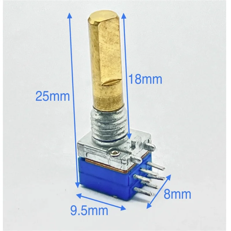 2 PCS Taiwan H T RD8 series walkie talkie dedicated potentiometer rotates 15 times with double axis length of 18mm