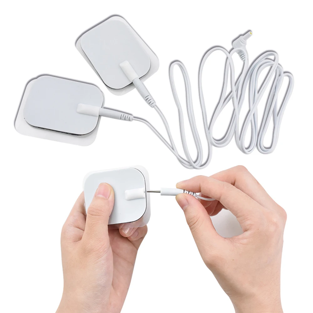 Electrode Cable Line Electrostimulator Slippers Cable Wire for Tens Massager Electrode Pads Connection Cable Massage Accessories
