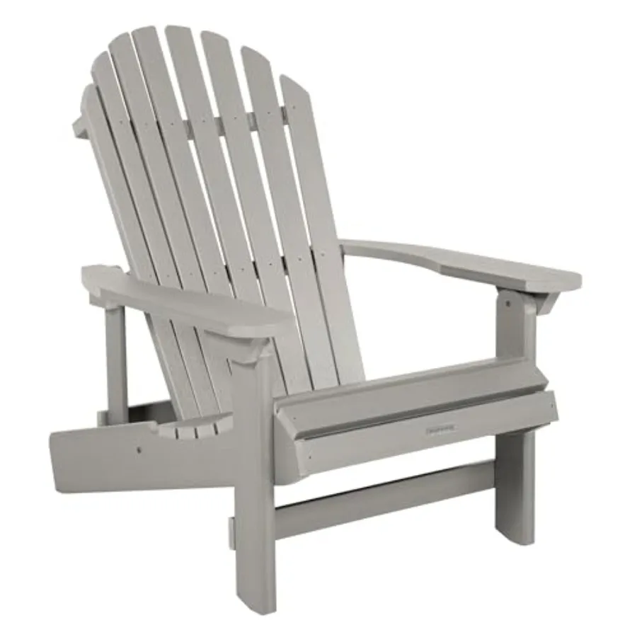 

Outdoor king size Adirondack chair with folding and reclining function, made of durable polywood in classic navy blue with ergo