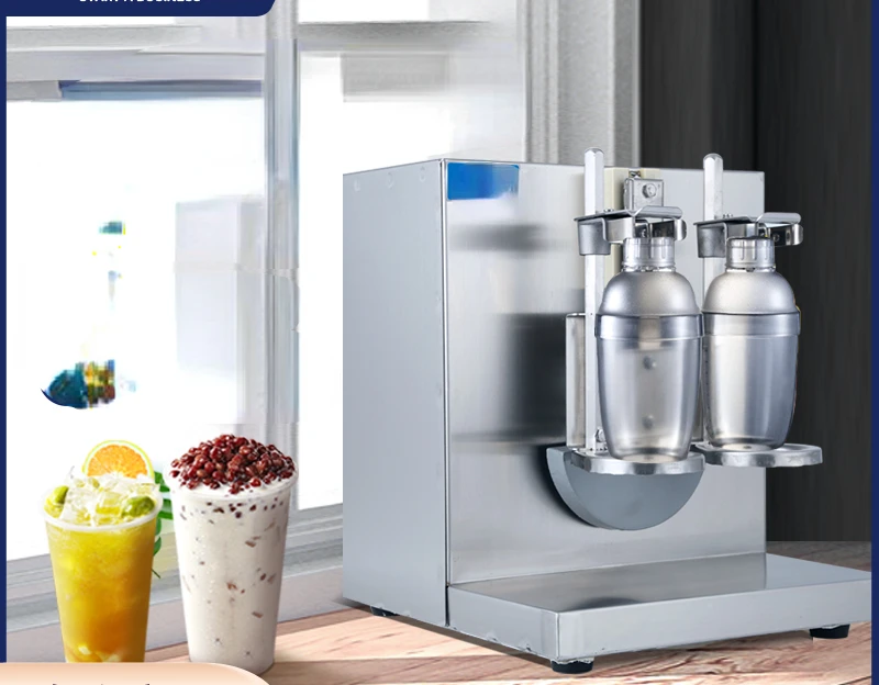 

Double head Shaker Milk Tea Shop Shaker Stainless Steel Commercial Shaker Snow Machine Beverage Shop