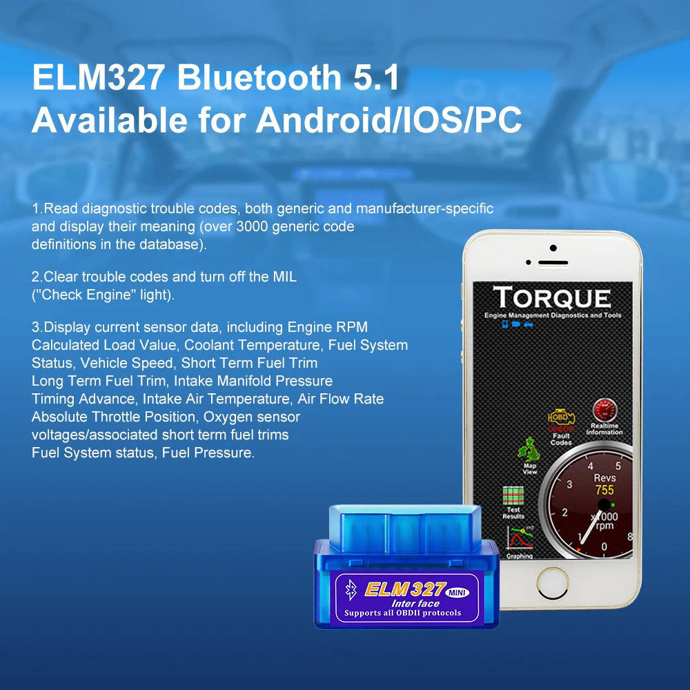 ELM327 V2.1 OBD2 Scanner BT/Wifi ELM 327 OBD Car Diagnostic Tool For Android /IOS PK Vgate Icar2 Code Reader