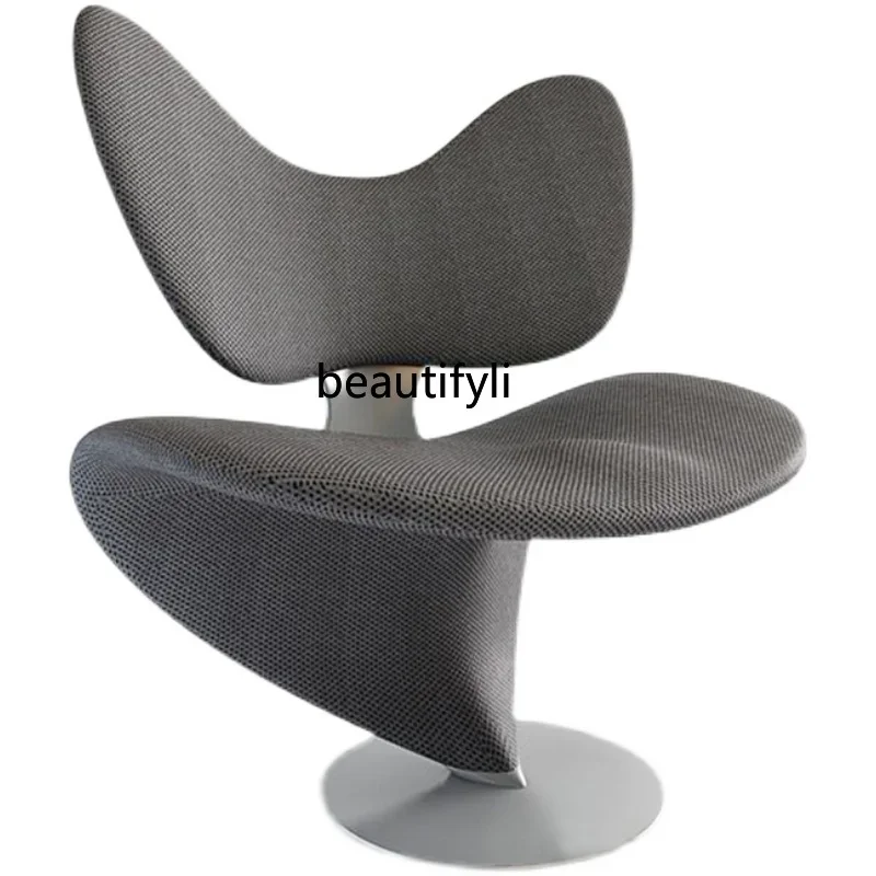 Nordic simple leisure chair light luxury creative design single sofa reception chair metal butterfly chair